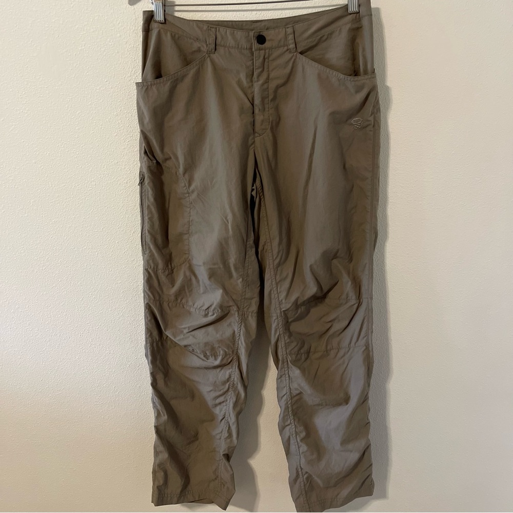 Mountain Hardwear Hiking Pants Khaki Lightweight Nylon-10